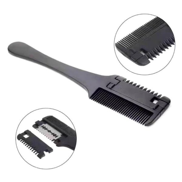 1kpl Hair ting Comb -hiusharjat Razor Trimmin -kampaamolla