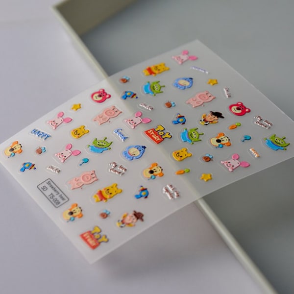 1 ark Retro Nail Foils Transfer Stickers Dekaler Bohemia Flowe