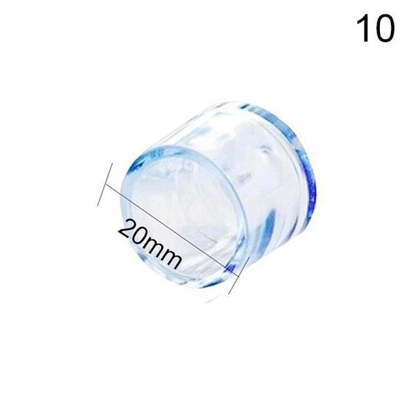 Transparent Gummi Golvstol Anti Scratch Protector Cap Möbler White 20mm