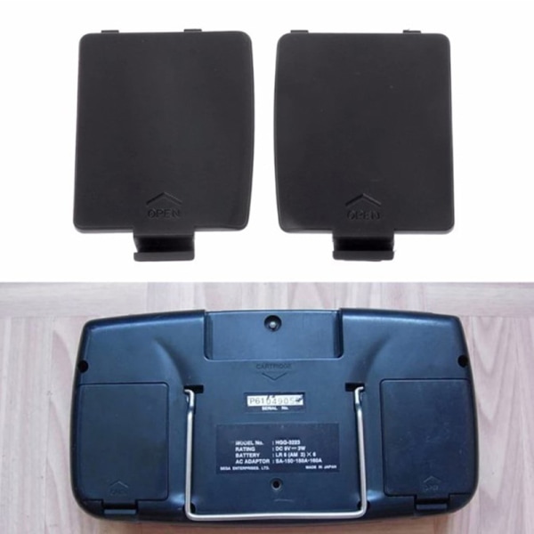 1 sett for Sega GG håndholdt system batteridørdeksel for GameGe