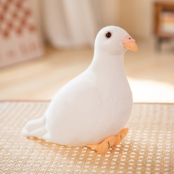 20 cm e Pigeon Pillow Pehmolelu Simulointi Kantoaine Pigeon Stuff white dove