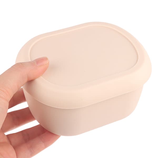 Silikon Bento Bokser Matbokser Oppbevaringsbeholder Friskholdende Blue 200ML