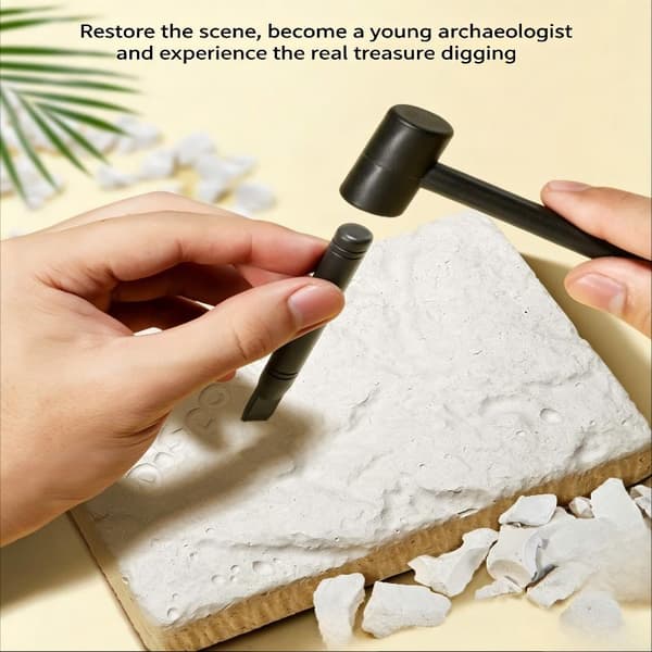 Fossilgravesett – Grav ut og sett sammen skjeletter | 3D Dino-bein D