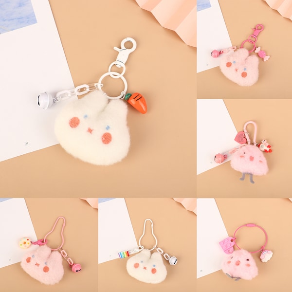 Chick Plys nøglering Animal Doll Pendant nøglering taske Bil Cha C