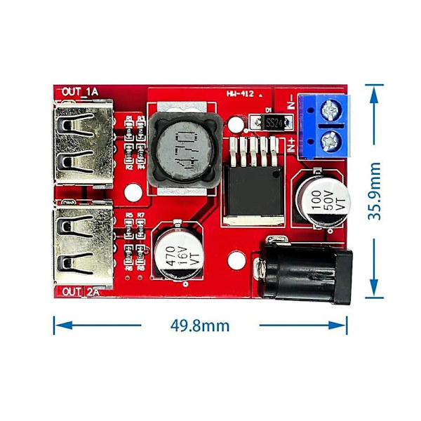 Solar Controller Oplader 3a Opladningsmodul Automatisk Kort Sol