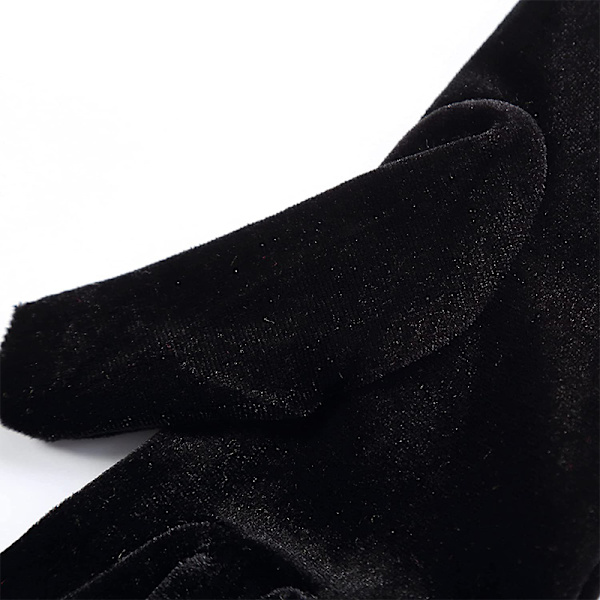 53cm Kall Varm Gyllene Sammet Polyester Handskar Klänning Bröllop Glo A4