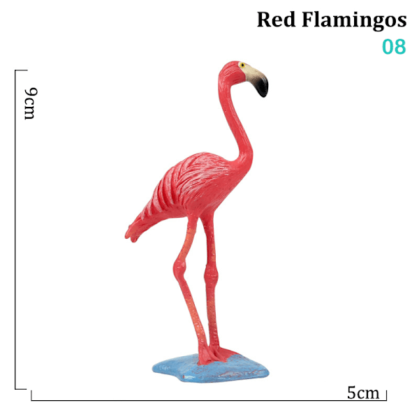 Simulation Bird Models Turkiet Flamingos Parrot Bird Models Acti 8(Red Flamingos)