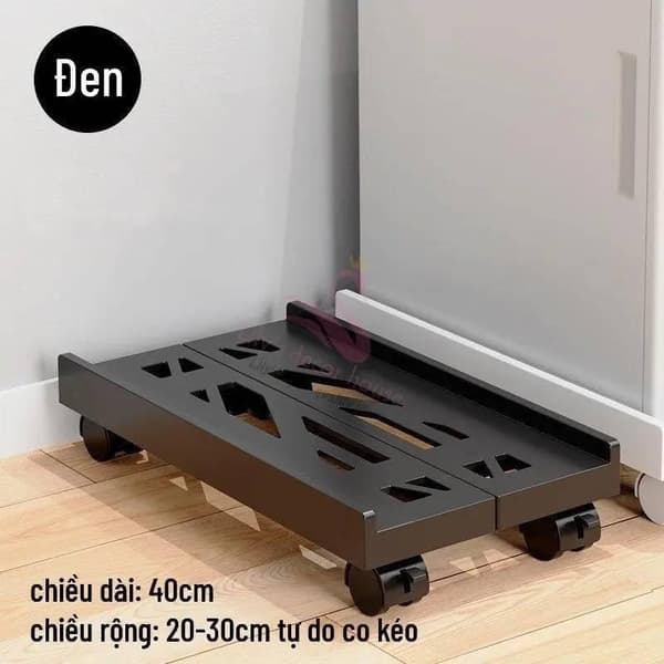 Datamaskinveskebrakett med uttrekkbar base black