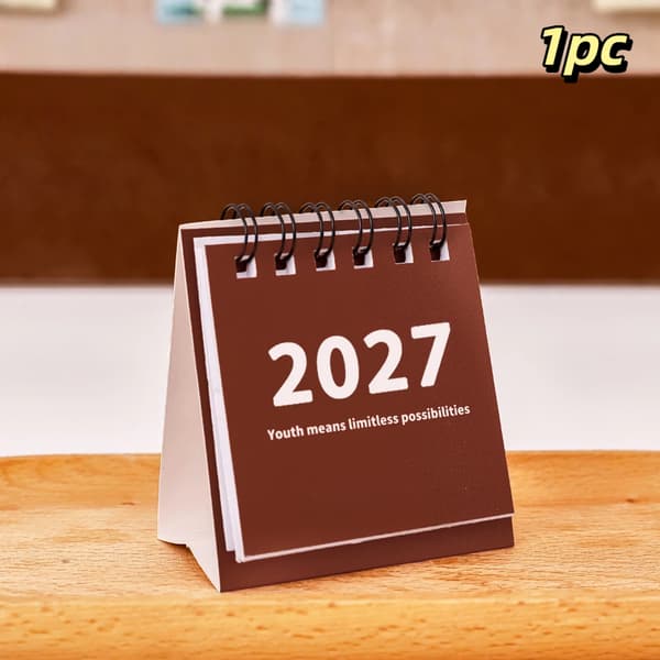 2027 Skrivebordskalender Mini Bærbare Rejsekalendere Perfekt Til H A1