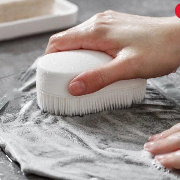 Klær Skrubbebørste Multifunksjonell myk pelssko Brush Cl White