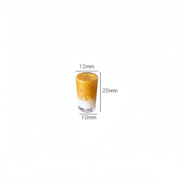 2 stk. e Miniature Dukkehus Mini Smør Latte Kaffekop Mini Drikke