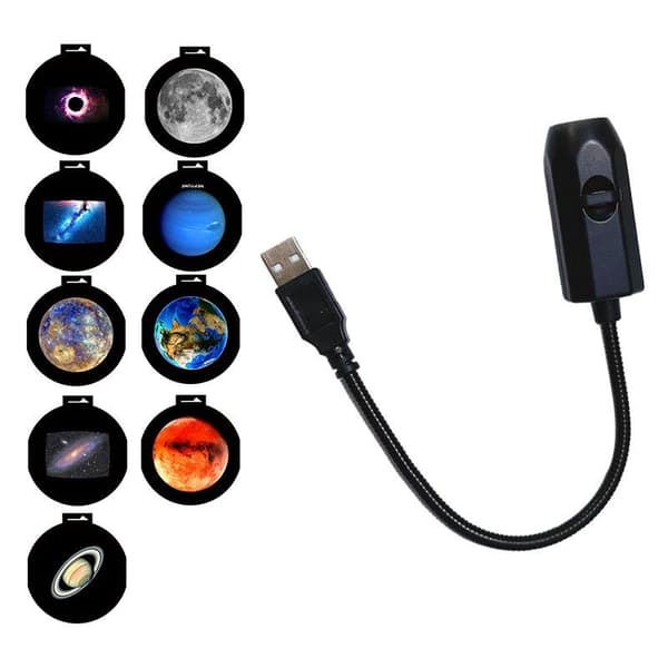 USB Tak Måne Jord Projeksjon Atmosfære Lys Stjernehimmel L B