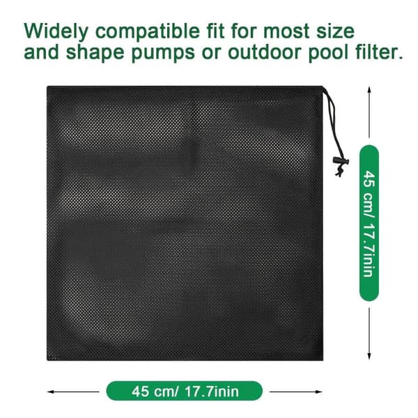 Anti-tilstopnings pumpebarrierepose Vandpumpefilter Netpose Damppumpe