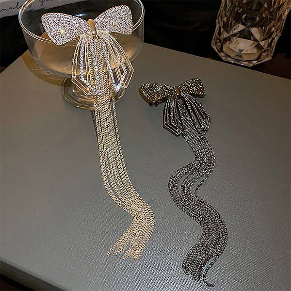 Muodikkaat, herkät rusettitupsuiset hiusklipsit naisille Sparkly Rhines A2