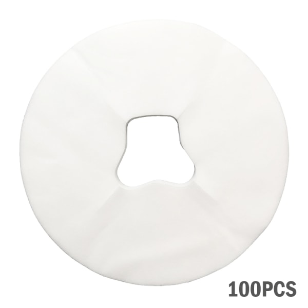 100 kpl Kertakäyttöisiä hierontapöytälakanoita Niskatukien pehmusteet Face Pillo White