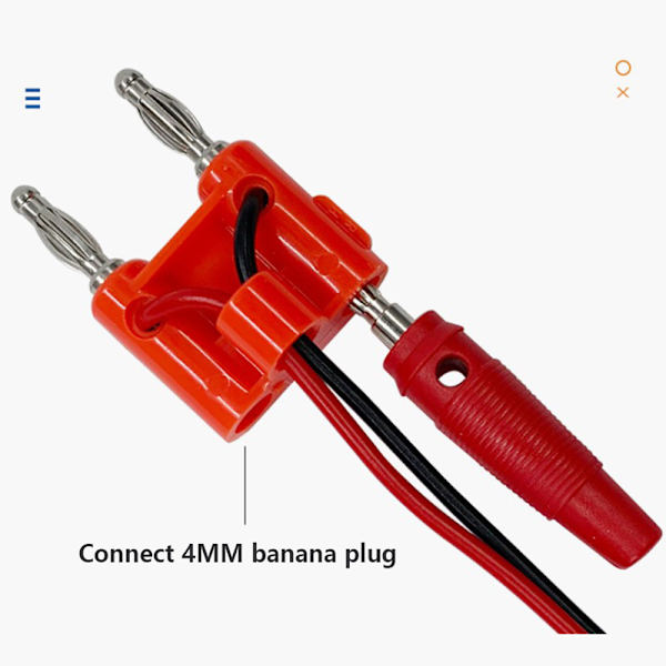 Dobbeltrækket 4mm bananstikstik Højttalerforstærkerstik Jac Black