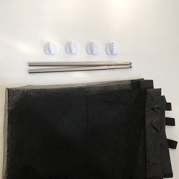 Transportable Pet Barrier Hegn Foldebar åndbar Mesh Dog Gate Pe 180*72cm