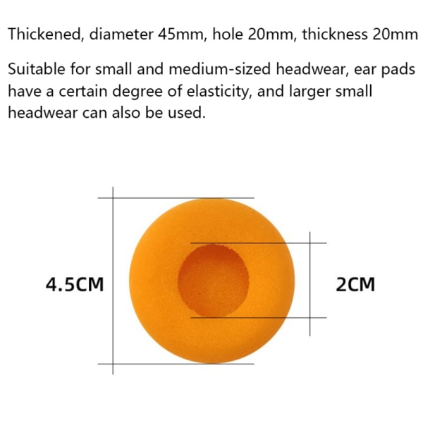 Erittäin paksut korvatyynyt Koss KSC35 KSC75 KSC55 korvaavalle korvalle Orange