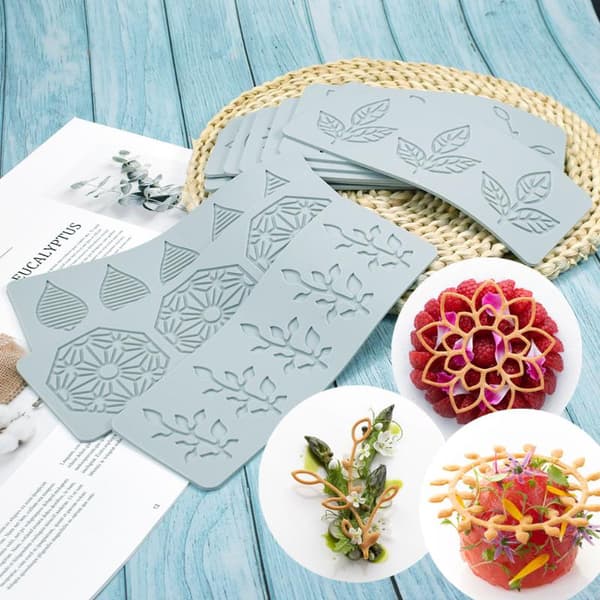 Blomsterblad Blonde Fondantform Silikonepude Til DIY Kage Chokolade LFM111