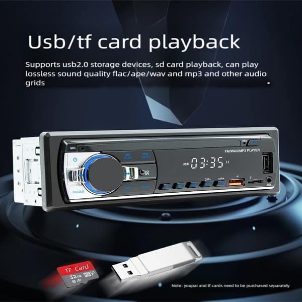 Bilradio Stereoafspiller Digital Bluetooth MP3-afspiller JSD-530 52 A1