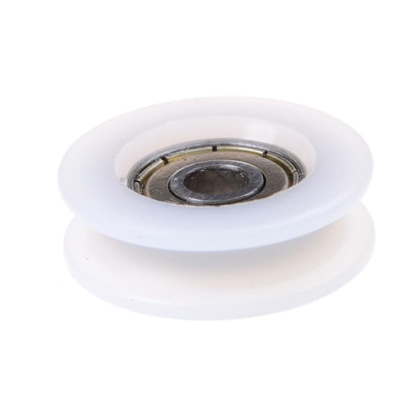 Ny 6*30*10mm U Rille Metal Shield Nylon Pulley Wheels Roller