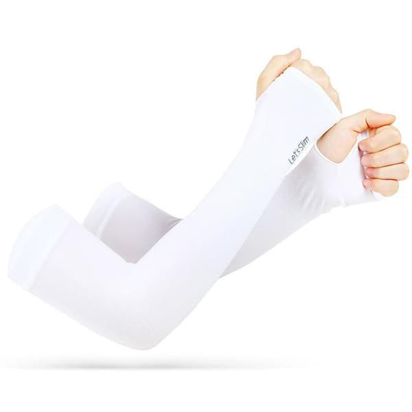 4 par sommer is silke solbeskyttelse is erme unisex mote White