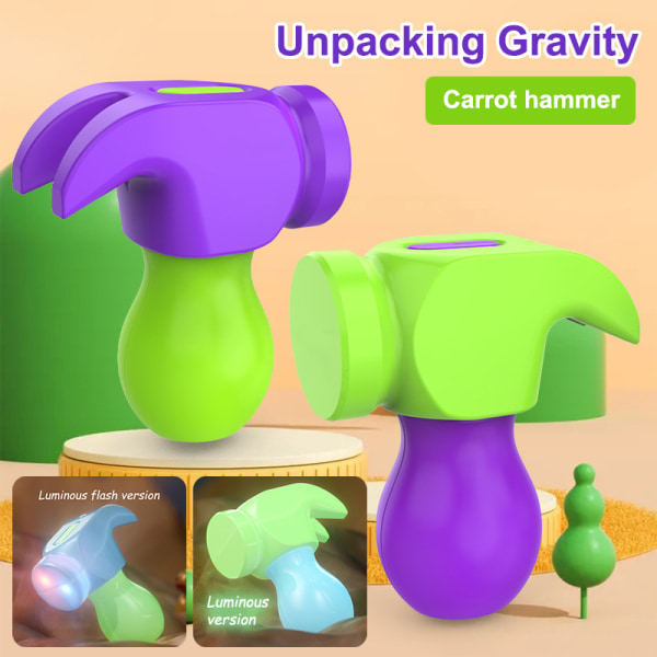 3D Gravity Luminous Rädisa Hammer Rolig Massage Stick Antistres 1Pc Luminous