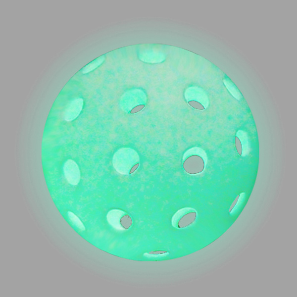 Luminous Pickleball Slitstarkt Nattljus Utomhustävling Bild Green