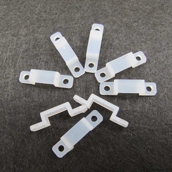 10 stk Fixer Silicon Clip 10mm For Fix 5050 5630 RGB Single Colo