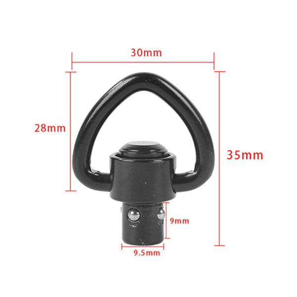 Peach Heart Shape QD Quick Release Sling Swivel Mount Ring Hunt