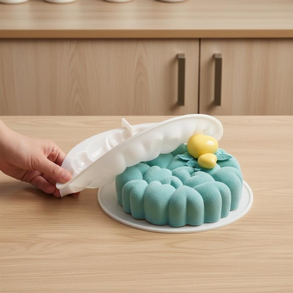 Romantisk hjerteformet silikonkakeform Valentinsdag Mousse