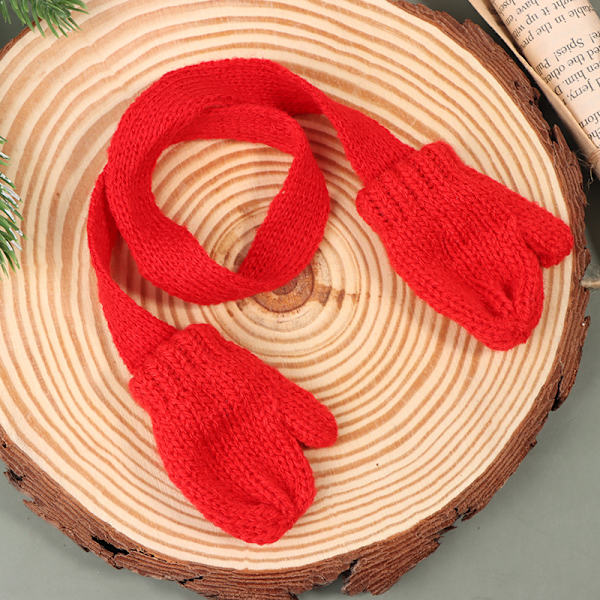 1/12 Dollhouse Stickning Scarf Handskar Dollhouse Juldekor A3