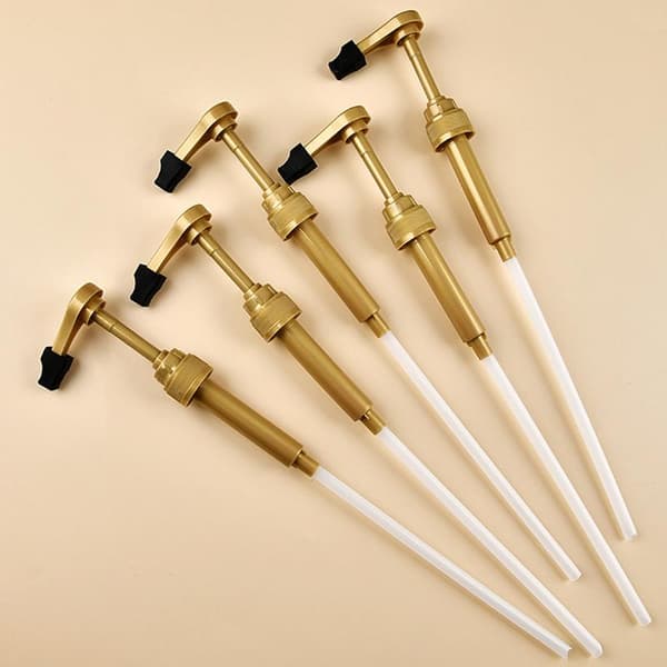 6 st sirapspump kaffesirapspump dispenser guldsirapspump topp Gold 6pcs