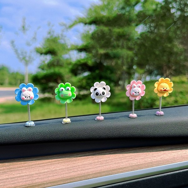 e Shaking Bobble Head Flower Auton sisustuksen koristeena F A1