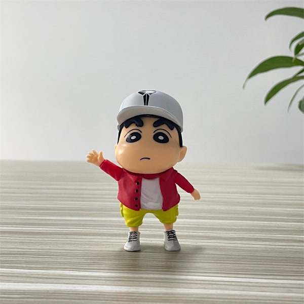 PVC Staty Modell Docka Crayon Shin-chan Figur Nohara Shinosuke Red