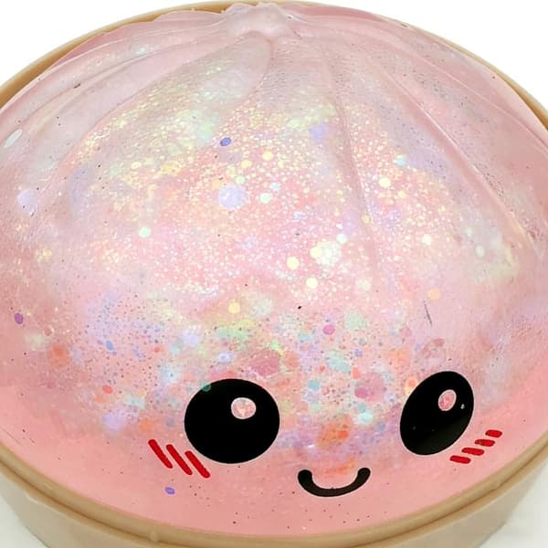 Overdimensjonerte Regnbue Dumpling Squishies Myk Sakte Rebound Sensorisk Blue