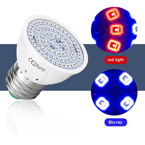 E27 LED vækstlys 110V 220V hydroponisk vækstlys fuldspektrum A6