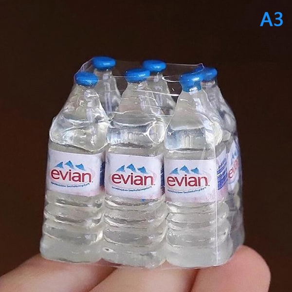12 Resin Mini Simulation Mineraalivesipullon malli Nukkelelut H A4