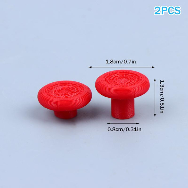 Til spilhåndtag Controller 1 par modificeret Rocker Cap udskiftning Red