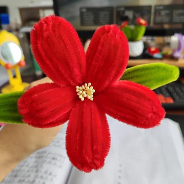 400 stk. 2 mm kunstig blomsterstøvdrager Mini perleblomsterstøvdrager Orange