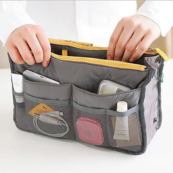 Organizer Insert Bag Dam Nylon Travel Insert Organizer Handba Gray