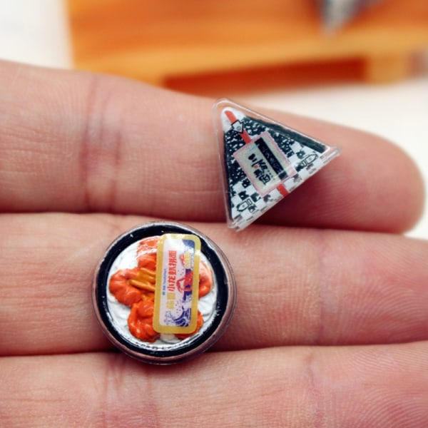 2kpl Nukkekoti Sushi Bento Malli Nukkekoti Miniature Dolls Hou B