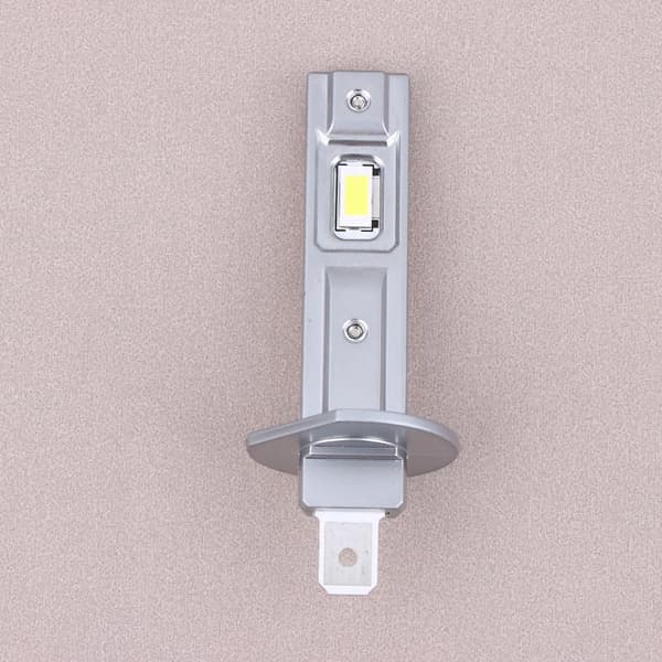 2 stk H1 LED frontlyspærer for bil tåkelys 500W 4000LM Aut