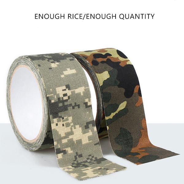 5M Outdoor Air Duct Camouflage Tape Jakt Vattentät Tape Cam grey