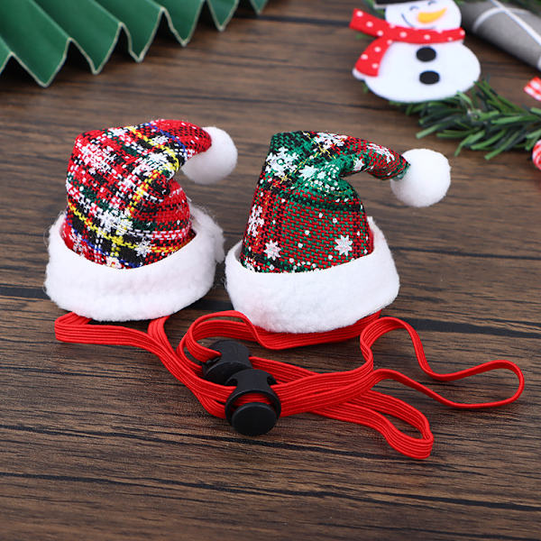 Christmas Pet Dog Hats Fashion Christmas Hat Hund Party Dekorera Green