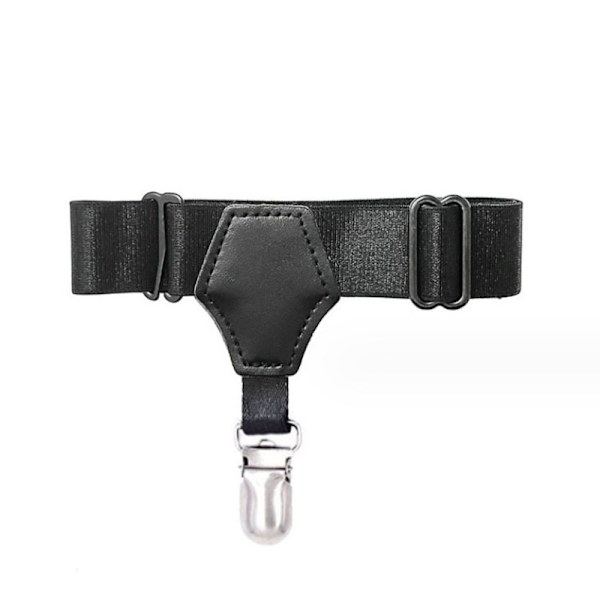 Naisten seksikäs punk gootti PU-nahkainen joustava sukkanauha jalan reisirengas C Plastic single clamp
