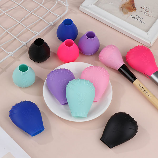 Silikoni Makeup Brush Protector Meikkisivellin Matkasäilytys Hol Purple M