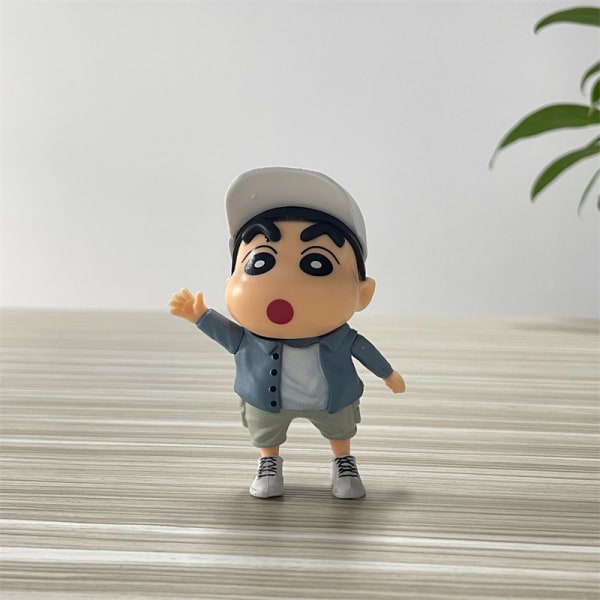 PVC-statue Modell Dukke Crayon Shin-chan Figur Nohara Shinosuke Gray