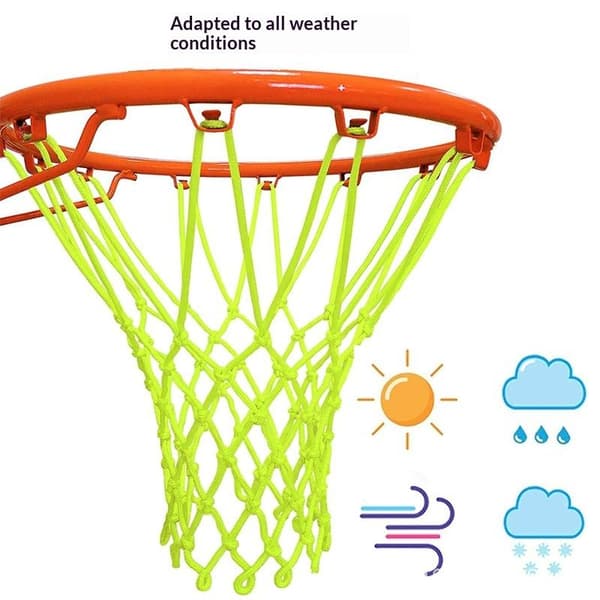 50CM Standard Lysende Basketballnet Grøn Fluorescerende Basketb A1