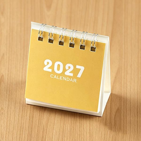 2027 Skrivebordskalender Mini Bærbare Rejsekalendere Perfekt Til H A3